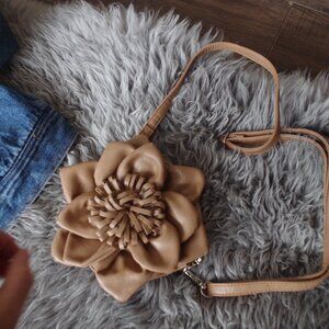 Gilmore  Girls Style Cute Brown Vegan Flower Purse